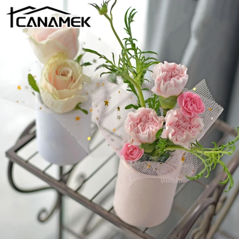 1PC Packaging Decoration Small Hug Bucket Round Cardboard Flower Box Valentine's Day Gifts Boxes Supplies