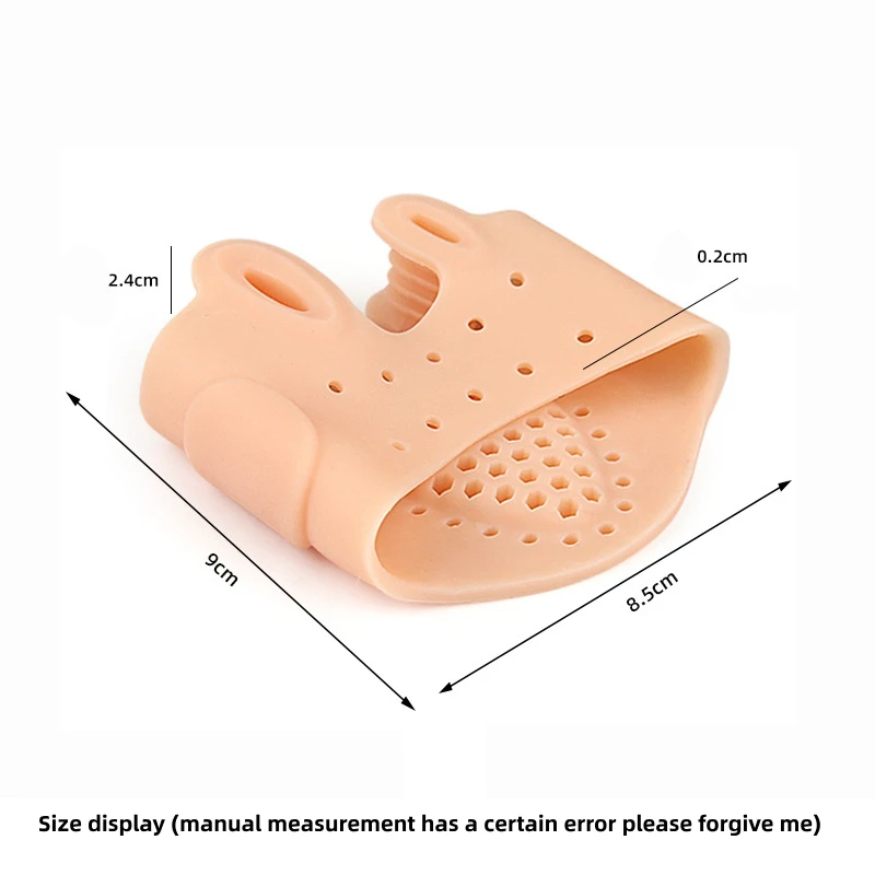 1Pair Big Foot Bone Orthopedic Insole Gel Forefoot Pad Hallux Valgus Toe Splitter Shock Absorption Massage Forefoot Cushion
