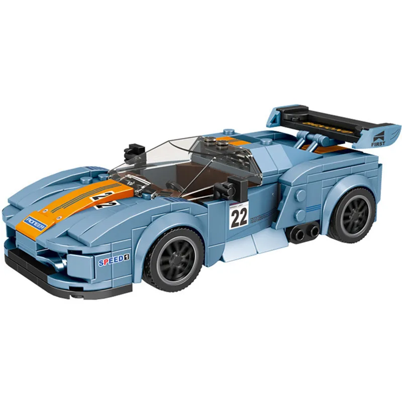 

2023 NEW MOC Speeds Champions Series 0-9-1-1-8 R-S-R-R Famous Supercar Race Car Sports Building Blocks Bricks Kits Classic Model