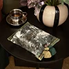 Rectangular Velvet Tissue Box Cover for Vanity Countertop,Decorative Organizer,Retro Holder,Jungle Forest,Living Room 3