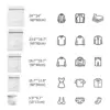 Mesh Laundry bags  Durable Lingerie Delicates Bag for Washing Machine for Socks, Bra, Mask,Underwear Organizer Storage Bags 2