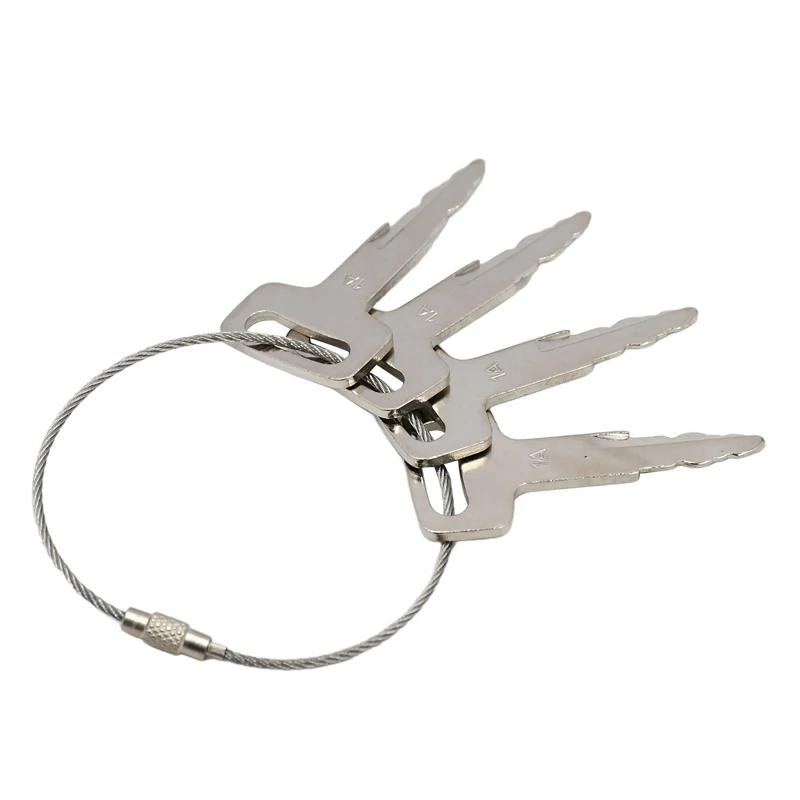 4 Pcs Ignition Keys 1A KEY00-GB01A NIS-1A Compatible with Nissan Forklift Trucks