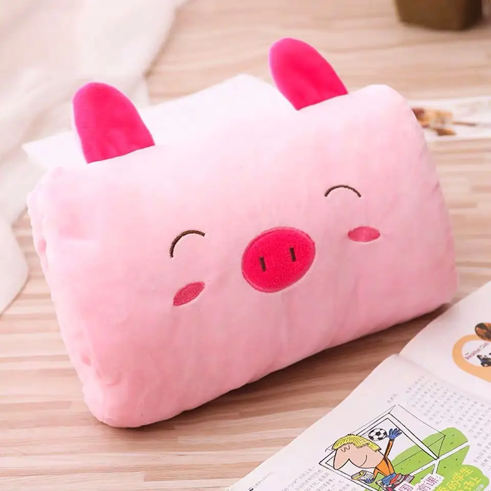 Plush Toys Star Pillow Children's Plush Pillows Hand Warmers Gloves Nap Pillows Cushions Creative Hand Warmers Plush Children's Day Gifts Pig