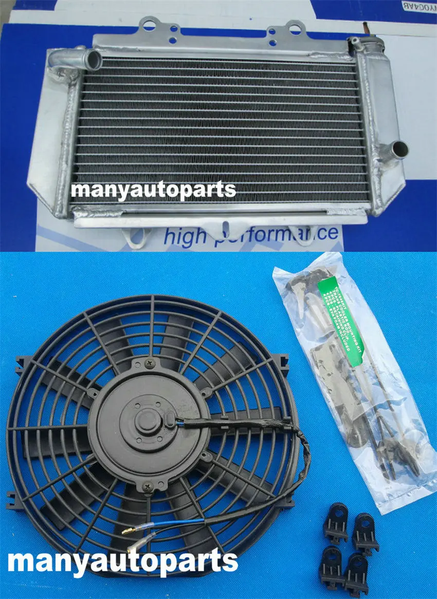 Aluminum Radiator FAN For ATV Yamaha YFZ450 YFZ 450 2004-2013 aluminum radiator aluminum radiator kit