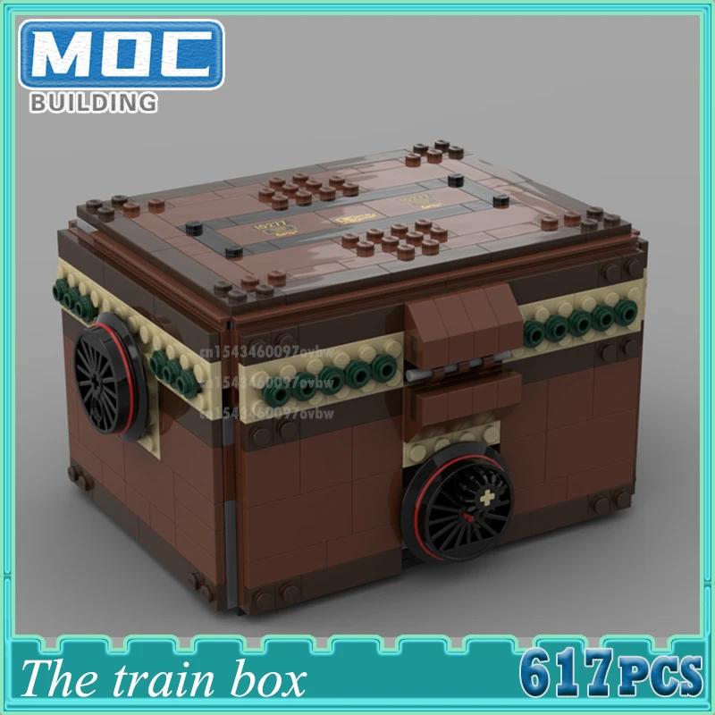 

Ideas Series Building Block The Train Box Put Tool Detailing MOC Creativity Assembly Vintag Model DIY Bricks Toys Christmas Gift