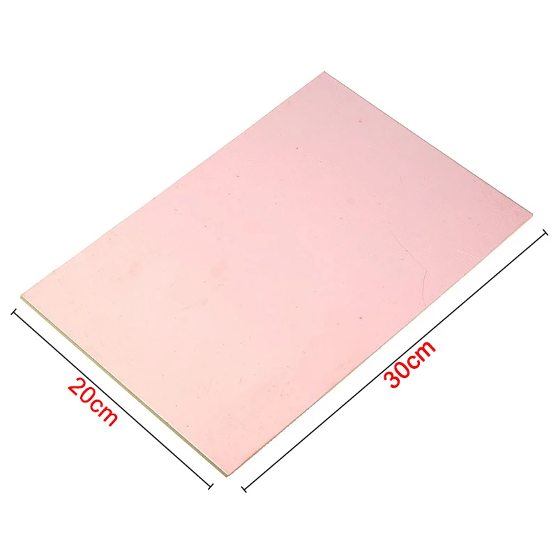 FR-4 유리 섬유 보드, PCB 단면 프로토 타입 보드, DIY 라미네이트 인쇄 회로 기판, 전자 플레이트, 20x30cm, 5 개