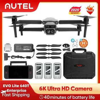 Autel Robotics EVO Lite 640T Enterprise Drone termico Zoom digitale 16x Doppia fotocamera 6K Droni professionali Riconoscimento target AI