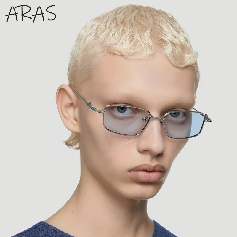 

Small Rectangle Sunglasses Women 2024 Lxuury Brand Summer Fashion Item Sun Glasses Men Neutral Eyewear Metal Frame Design Shades