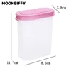 2024 Food Storage Box Clear Container Set with Pour 2 Lids Kitchen Food Sealed Snacks Dried Fruit Grains Tank Storage Cereal Box 6