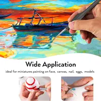 Miniature Paint Brushes Drybrush-13pcs Micro Detail Paint Brush Set, Small Fine Detail Brushes for Acrylic, Watercolor, Oil 6