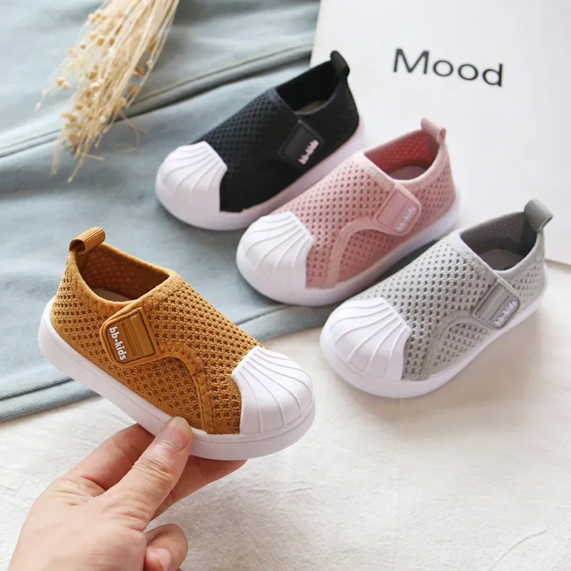 Children Casual Shoes Kids Sneakers for Toddlers Boys Girls Air Mesh Breathable Classic 2024 Spring Autumn Skate Shoes Anti-kick