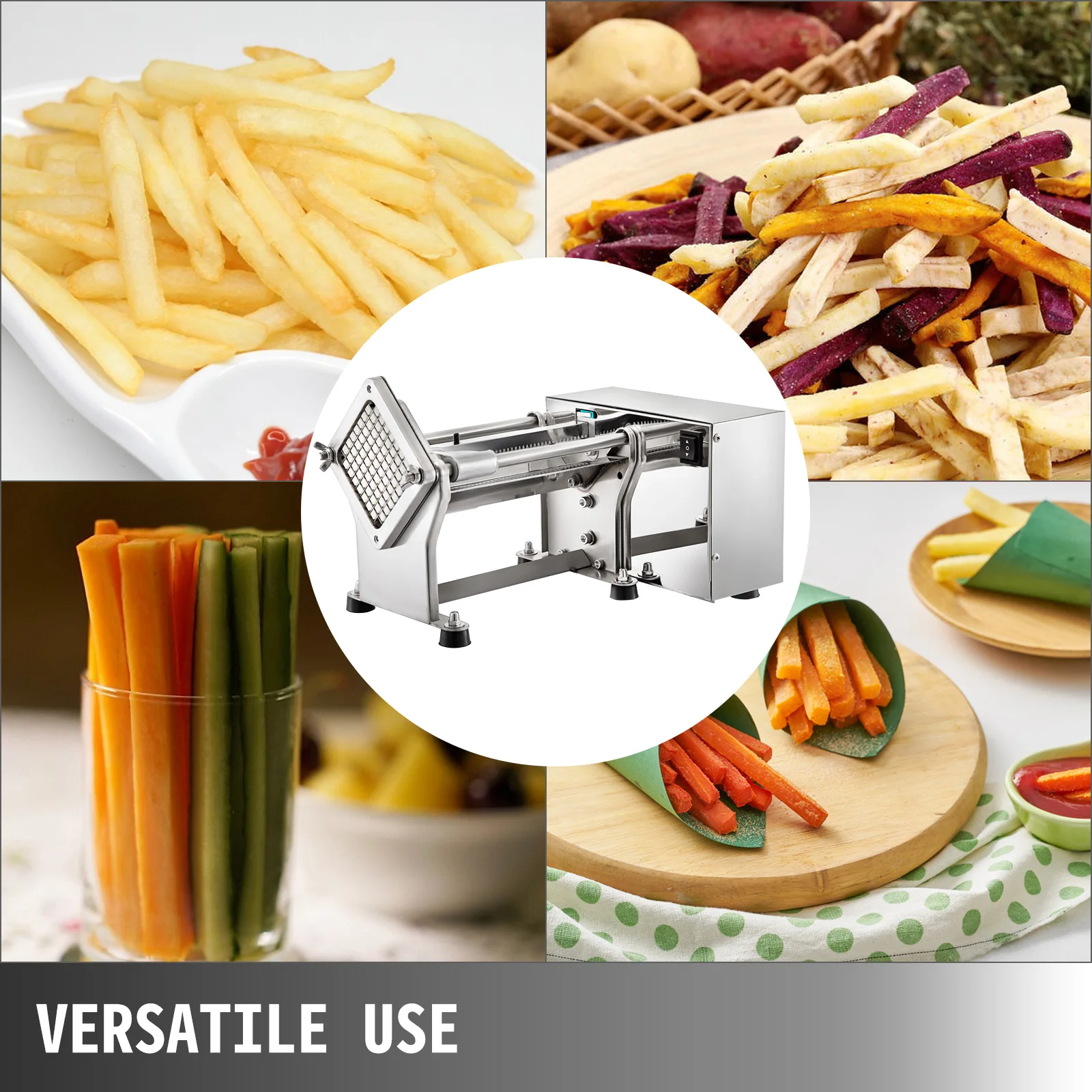 Choice Prep Potato Wedge Cutter - 8 Wedge French Fry Cutter