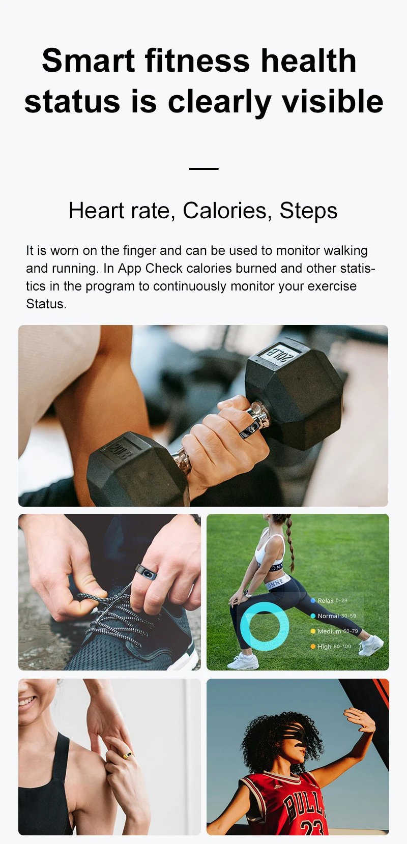 New R08 Smart Ring With Charging Case Smart Touch Screen Health Monitor Sports Fitness Tracker IP68 5ATM Waterproof Smart Ring