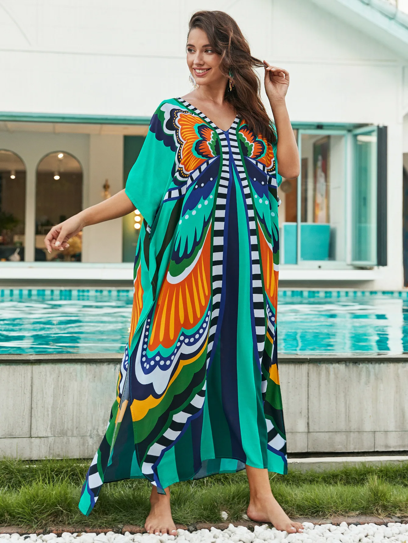 Kaftan Dresses for Women Plus Size Bathing Suit Cover up Caftan