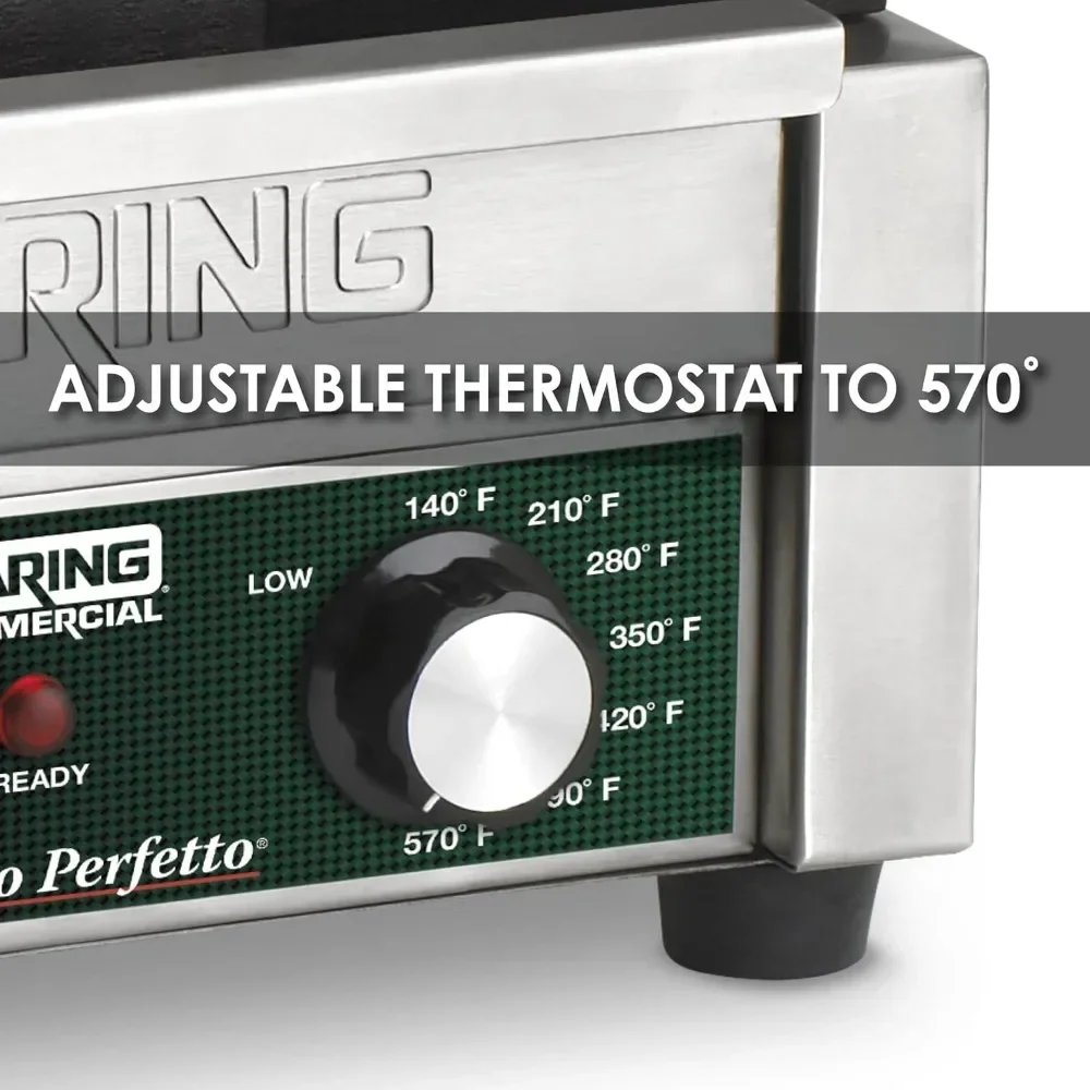 mercial WFG150 Tostato  Compact Flat Toasting Grill, 120V, 1800W, 5-15 Phase Plug 3
