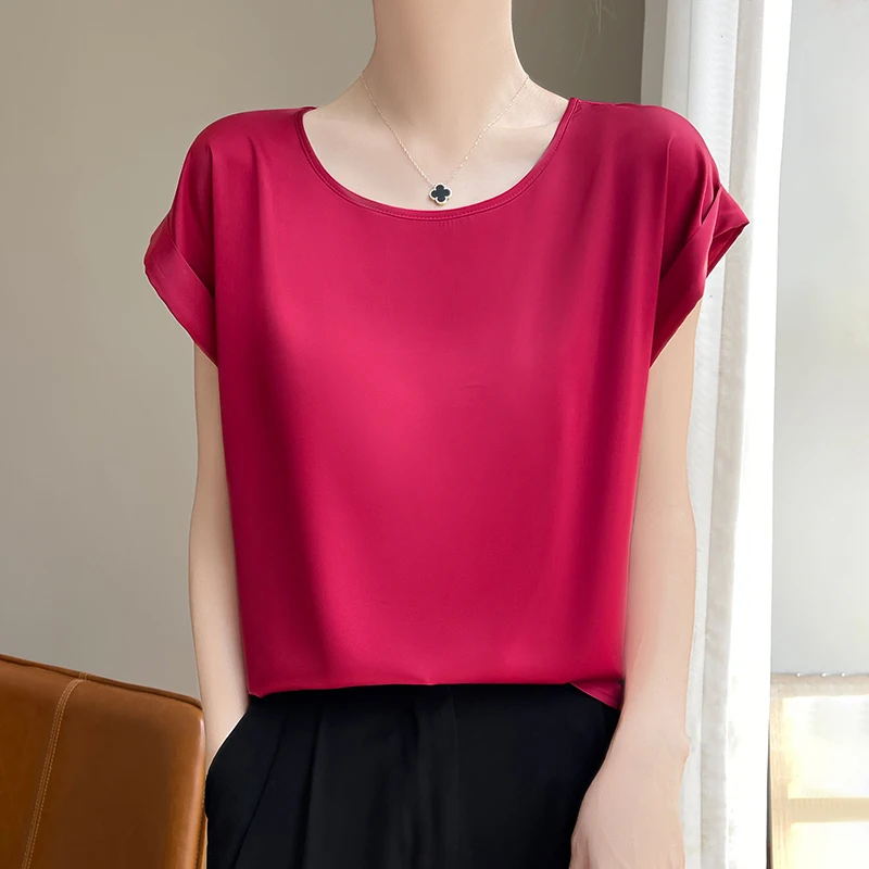 جديد س الرقبة الحرير بروتيل السيدات رقيقة سترة الس...