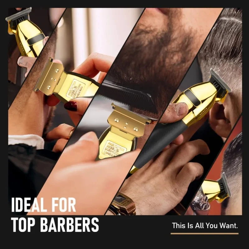 Professional Hair Trimmer Beard For Men outline zero blade Electric Hair Clipper Cordless Rechargeable cutting machine