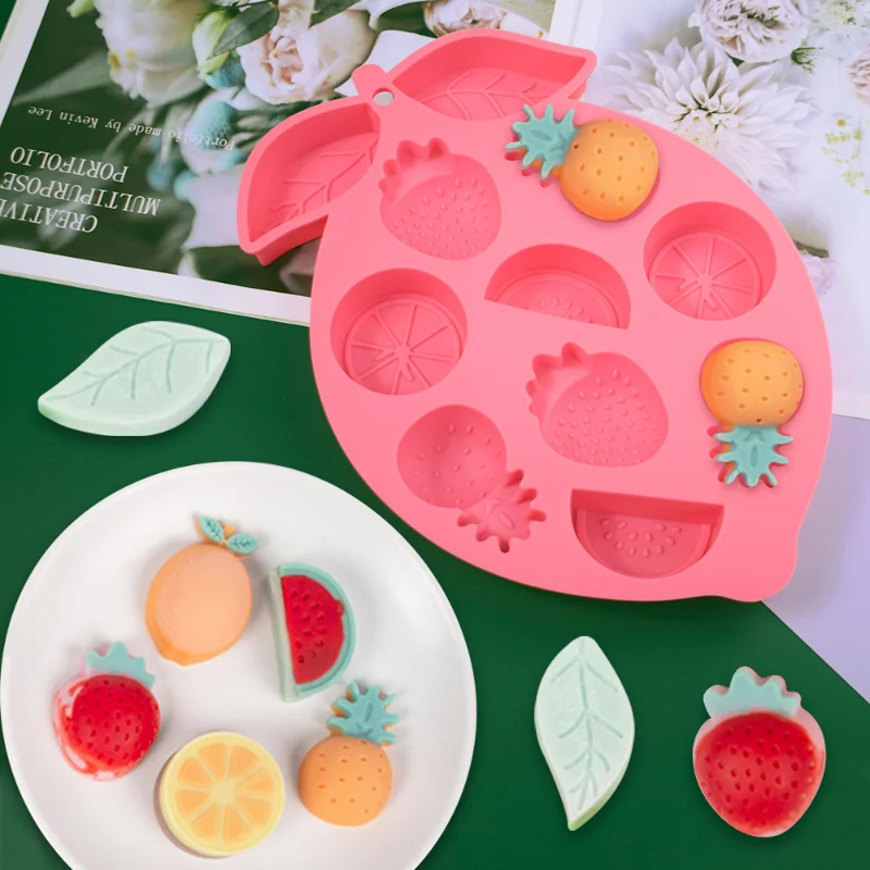 DIY Multi Style Fruit Ice Cube Silicone Mold Strawberry Chocolate Cake  Candy Fudge Baking Tool Watermelon Soap Candle Mould Gift - AliExpress