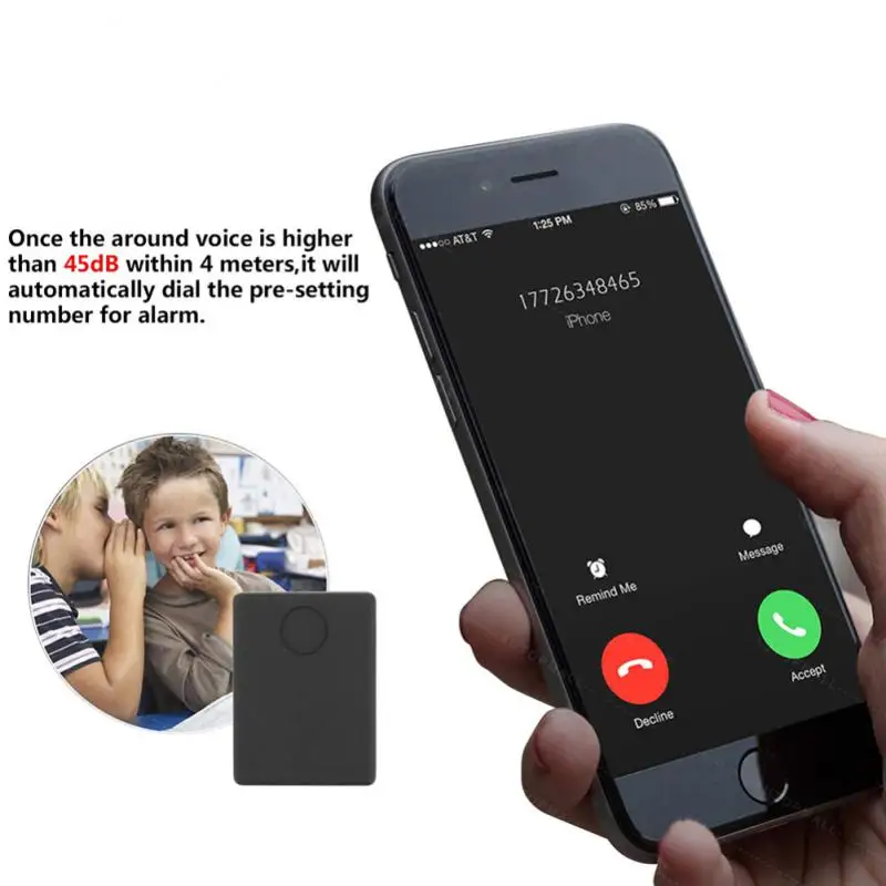 GSM Listening Device RYRA N9+ GSM Tracker Listening Device Mini Monitor Voice Surveillance System 2 Mic Audio Voice Monitor Surveillances