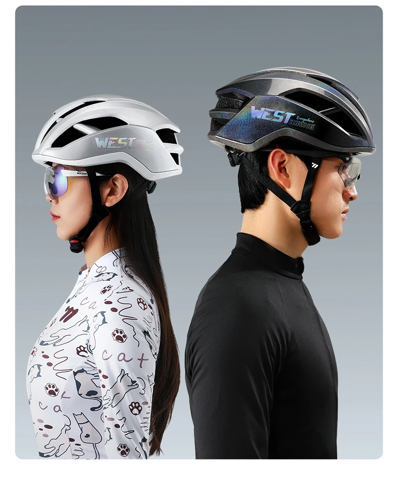WEST RADFAHREN Fahrradhelm Breakwind Luftbelüftung Ultraleichter Fahrradhelm Sicherheitsschutz Männer Frauen MTB Rennrad Helm – Detail 22