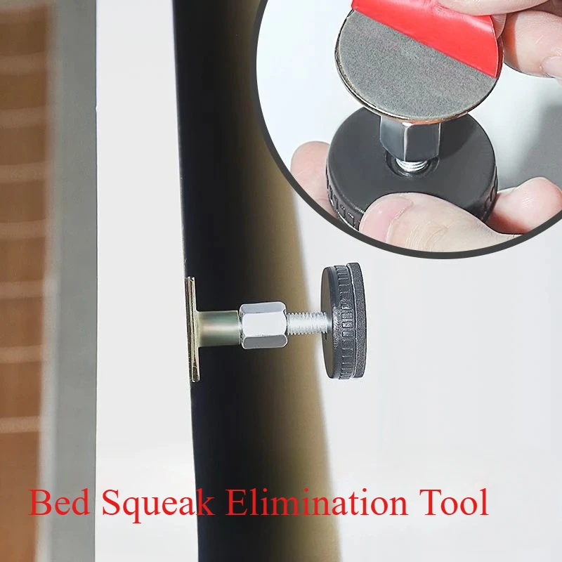 2 sets Shock Mount Tools Adjustable Threaded Bed Shock Hardware Furniture CabinetStabilizersHeadboardStoppers Self-AdhesiveFixed