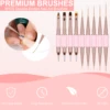 Kolinsky Sable Finest Premium Nail Art Long Striper Liner Brush with Wooden Handle Acrylic Nails Tool 2