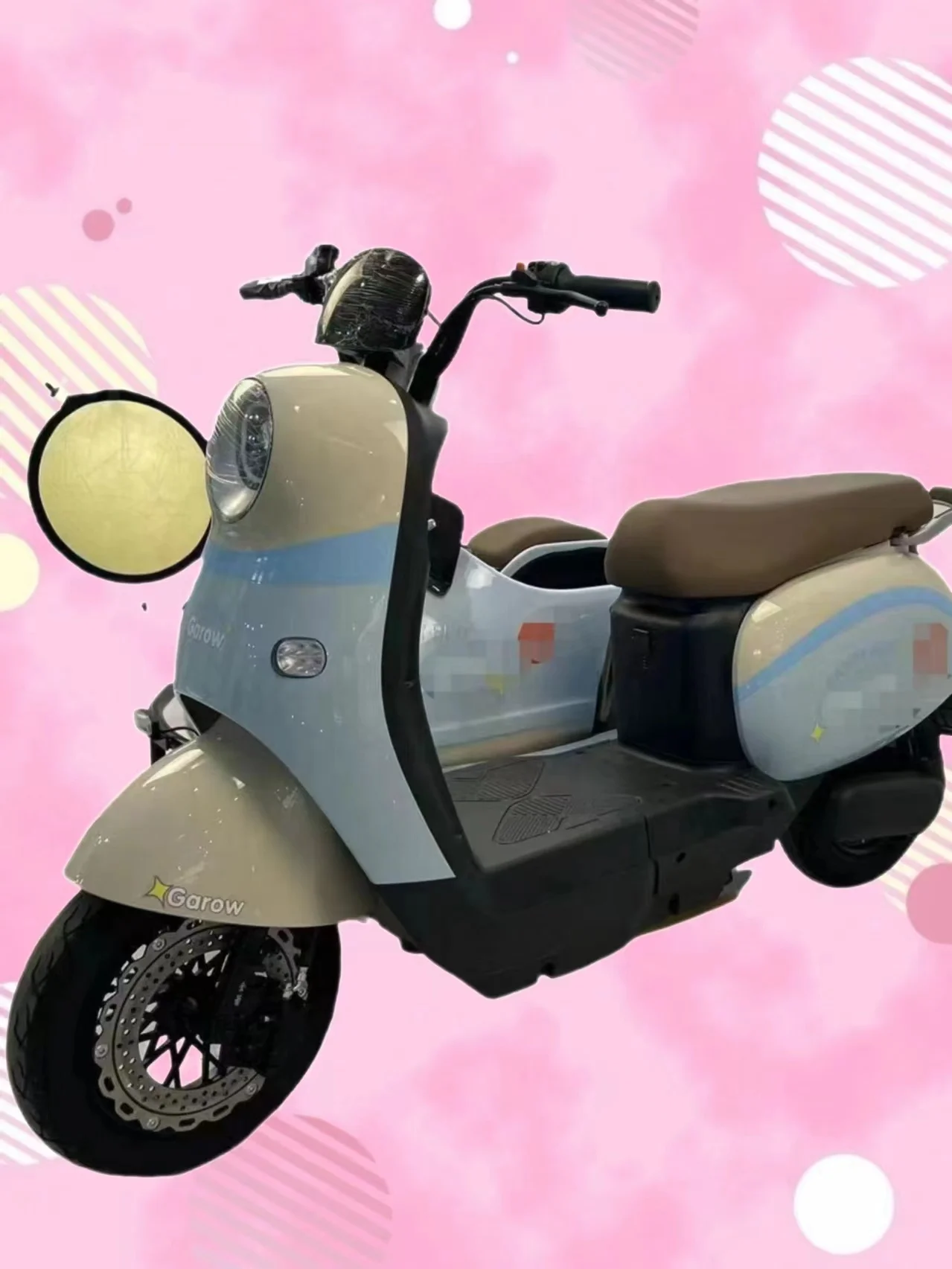 Factory Customizable 72V20AH Electric Straddlt Tricycle Scooter Lithium Battery Powered Steel Frame Adult