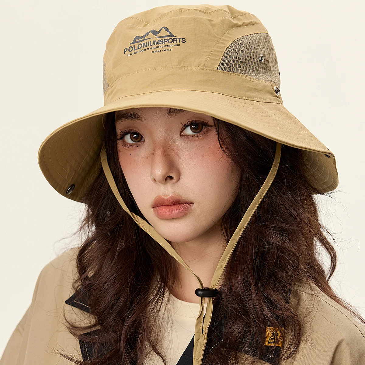 여름 자외선 차단 등산 어부 모자, 야외 큰 처마 하이킹 햇빛가리개 낚시 모자, 큰 머리 허리, 서양 카우보이