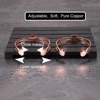Vinterly Pure Copper Bracelets Magnetic Therapy Irregular Zirconia Cuff Adjustable High Magnets Bangles Resizable Jewelry Women 3