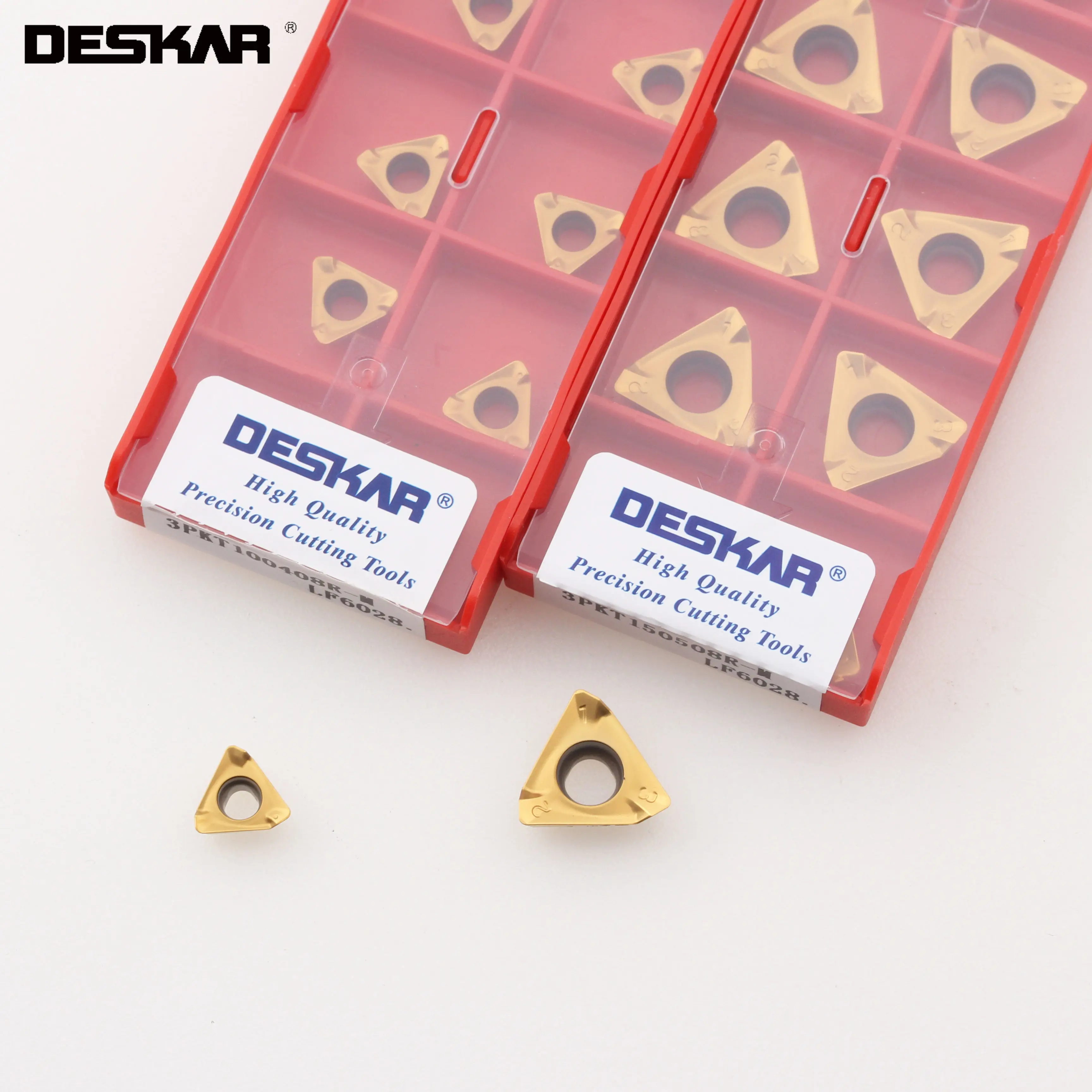 

DESKAR 3PKT100408R-M 3PKT150508R-M LF6028 токарный станок с ЧПУ, режущие лезвия, оригинальная фреза для резки стальных деталей