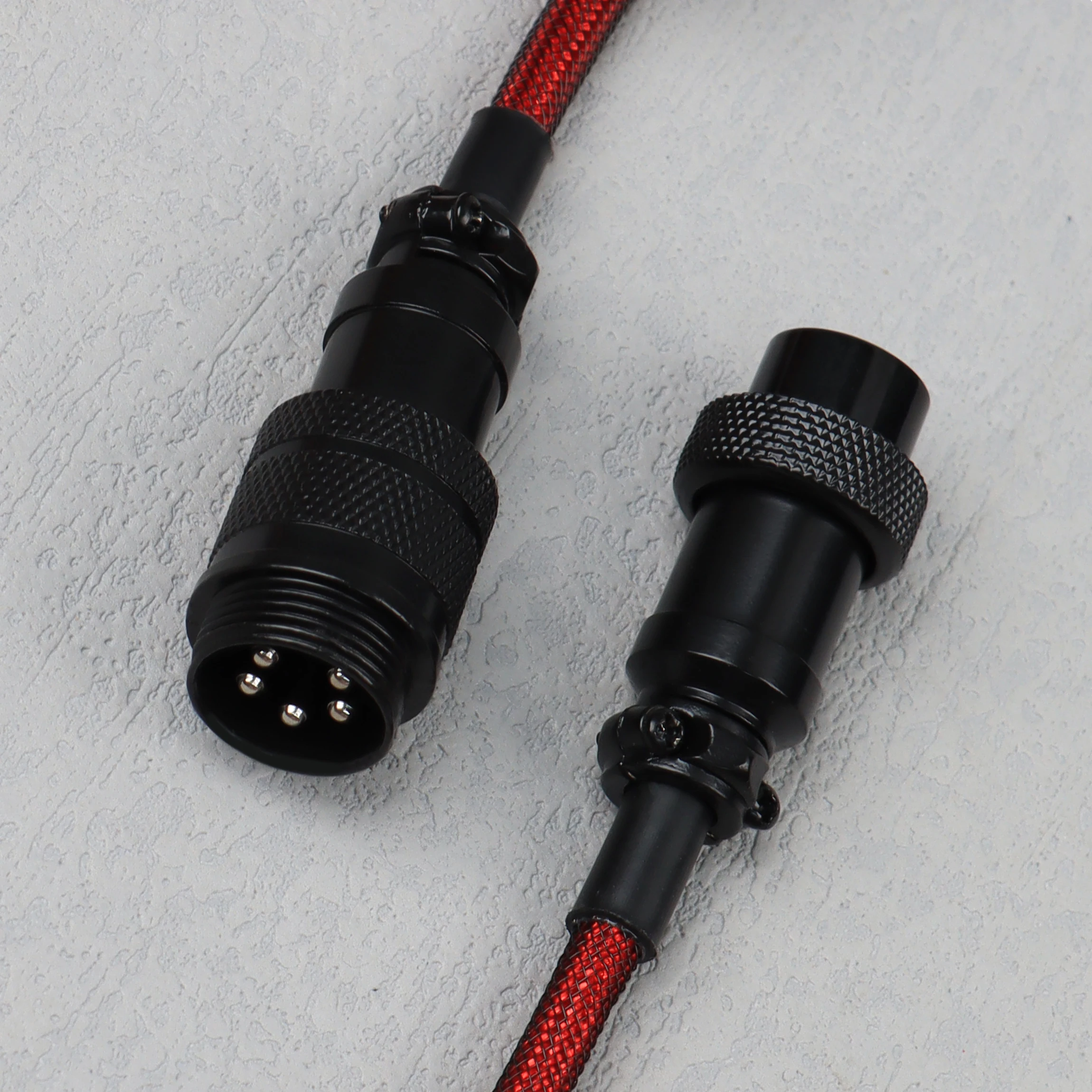 Enrolado Aviador Cabo Gx16 Usb c Teclado Cabo Espiral pc Desk Acessórios Conector para pc - Imagem 6