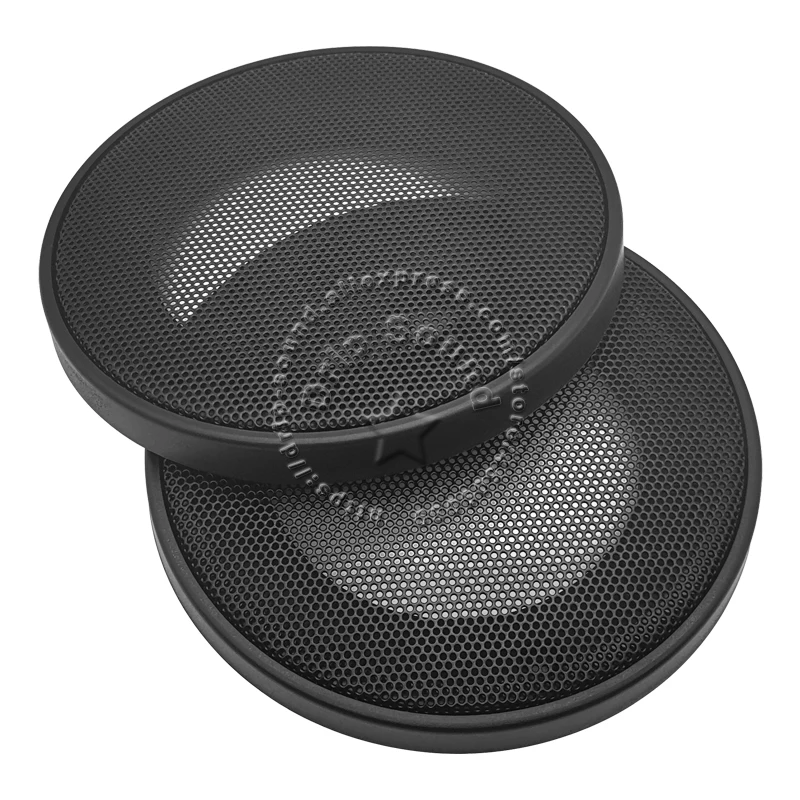JENOR 2Pcs Speaker Grills 3 Beschermende Subwoofer Frame Grille Cover Staal Mesh Decoratieve Cirkel Diy Accessoires