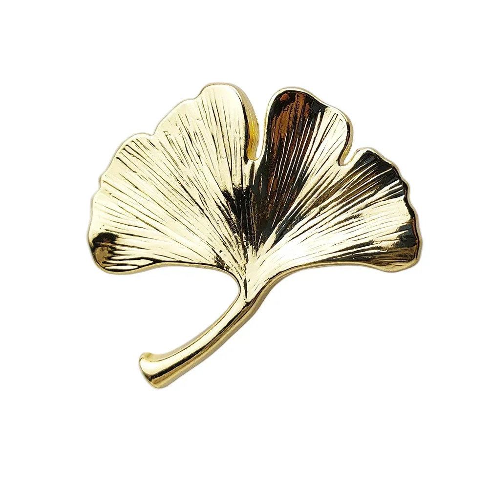 Ginkgo Leaf Zinc Alloy Furniture Handle Door Cabinets Knobs For Children Room Replacement Furniture DIY Door Hardware Furniture Knobs