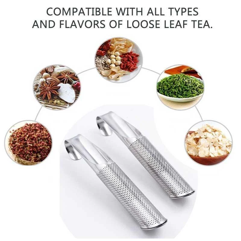 Tea Infuser Stainless Steel Tea Infuser Creative Pipe Design Metal Tea Strainer for Mug Fancy Filter for Puer Herb Tools Accessories
