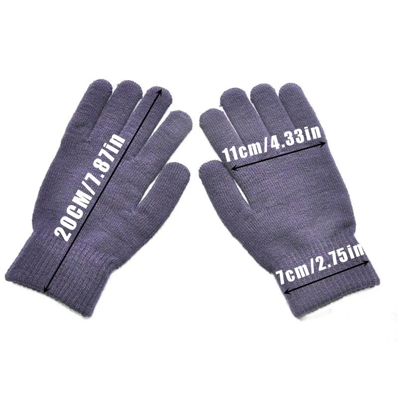 Dsscvnef Gants Mitaines Hommes Et Femmes Non Gants Extensibles En Laine Tricotée Gants De Cyclisme Couleur Unie Mitaines Pour Temps Froid Gants Isolés Mitaines Tout-Petits