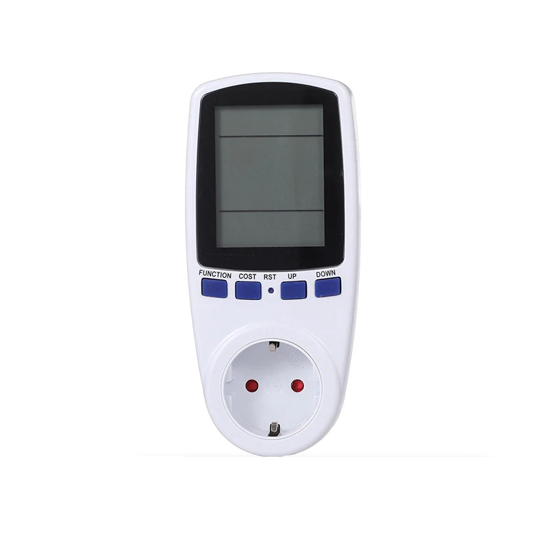 Power Meter Socket Digital LCD 220V Wattmeter Kwh Energy Measuring EU Plug