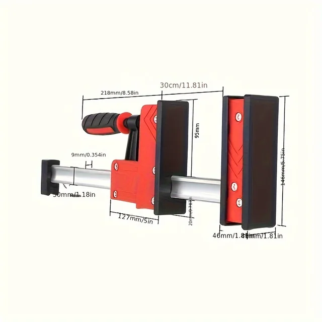 4 Morsetti A F Per Legno Ejoyous 7,87 Pollici - In Acciaio Per Serraggio Professionale, Utensili Per Falegnameria - Foto 11