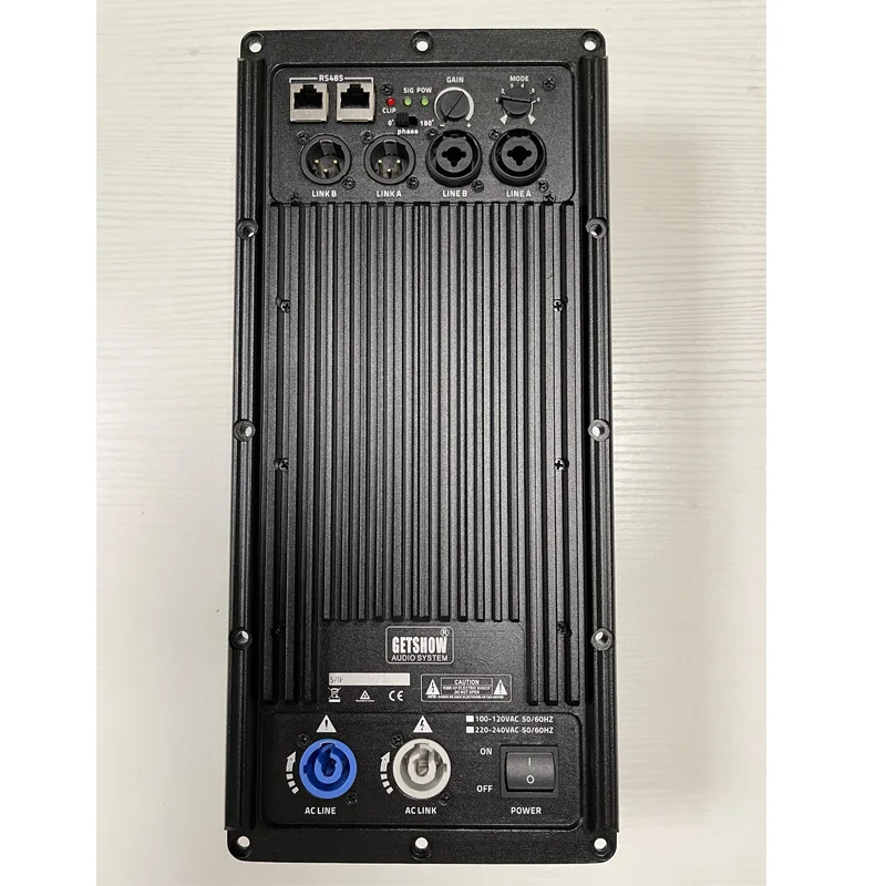 Subwoofer Speaker Amplifier Board RMS 1200W  Class D Amplifier Plate Built in DSP module with Aluminum Radiator