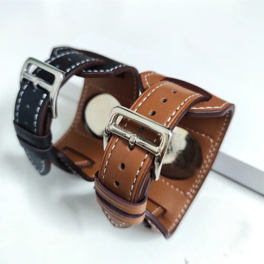 Premium Leather Watch Bracelet - Elegant Loop Band