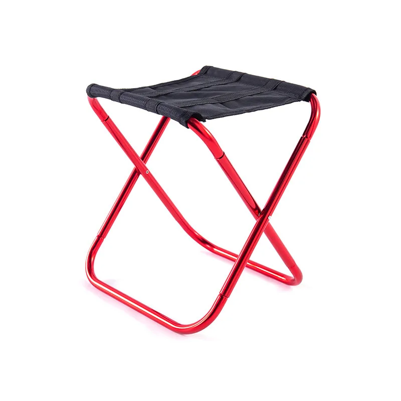 Outdoor Aluminum Alloy Stool Portable Multifunctional Folding Small Stool Bench Ultra Light Fishing With Hand Bag