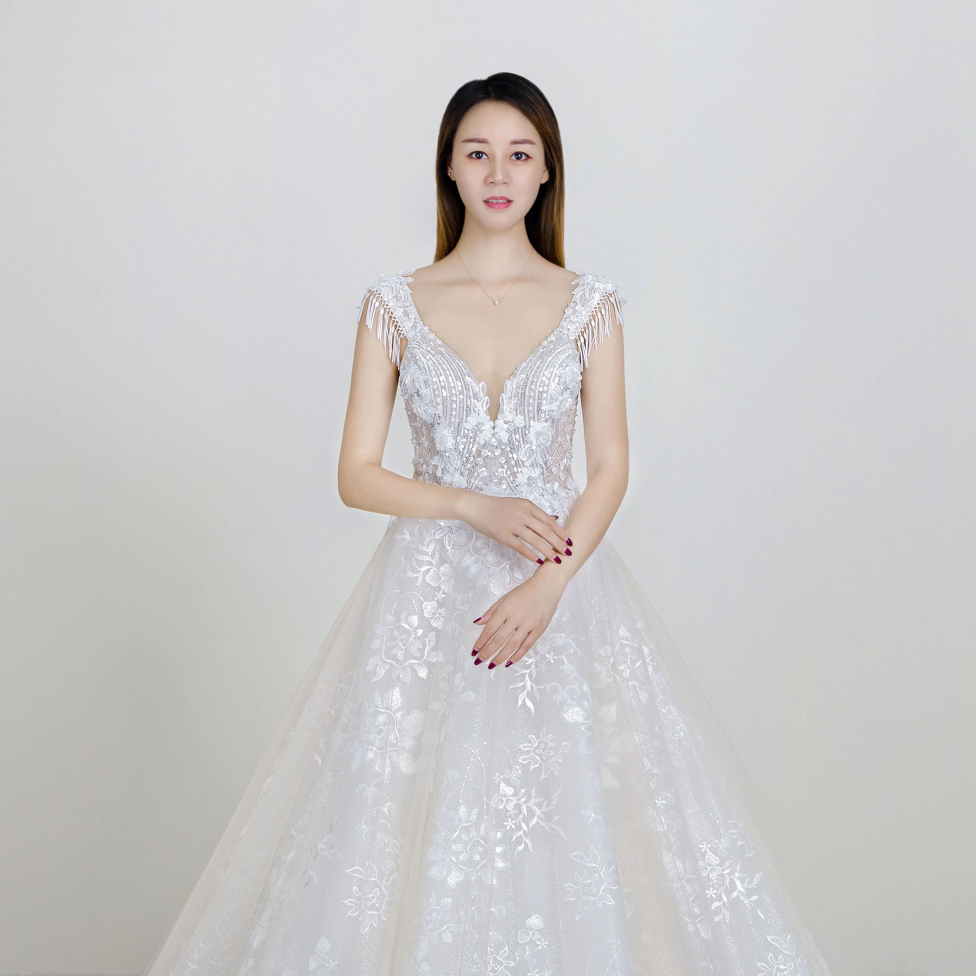 Осеннее свадебное платье-Русалка 2023, кружевные аппликации и Lmport, Тюлевое Королевское Платье с а-силуэтом сзади, индивидуальный пошив