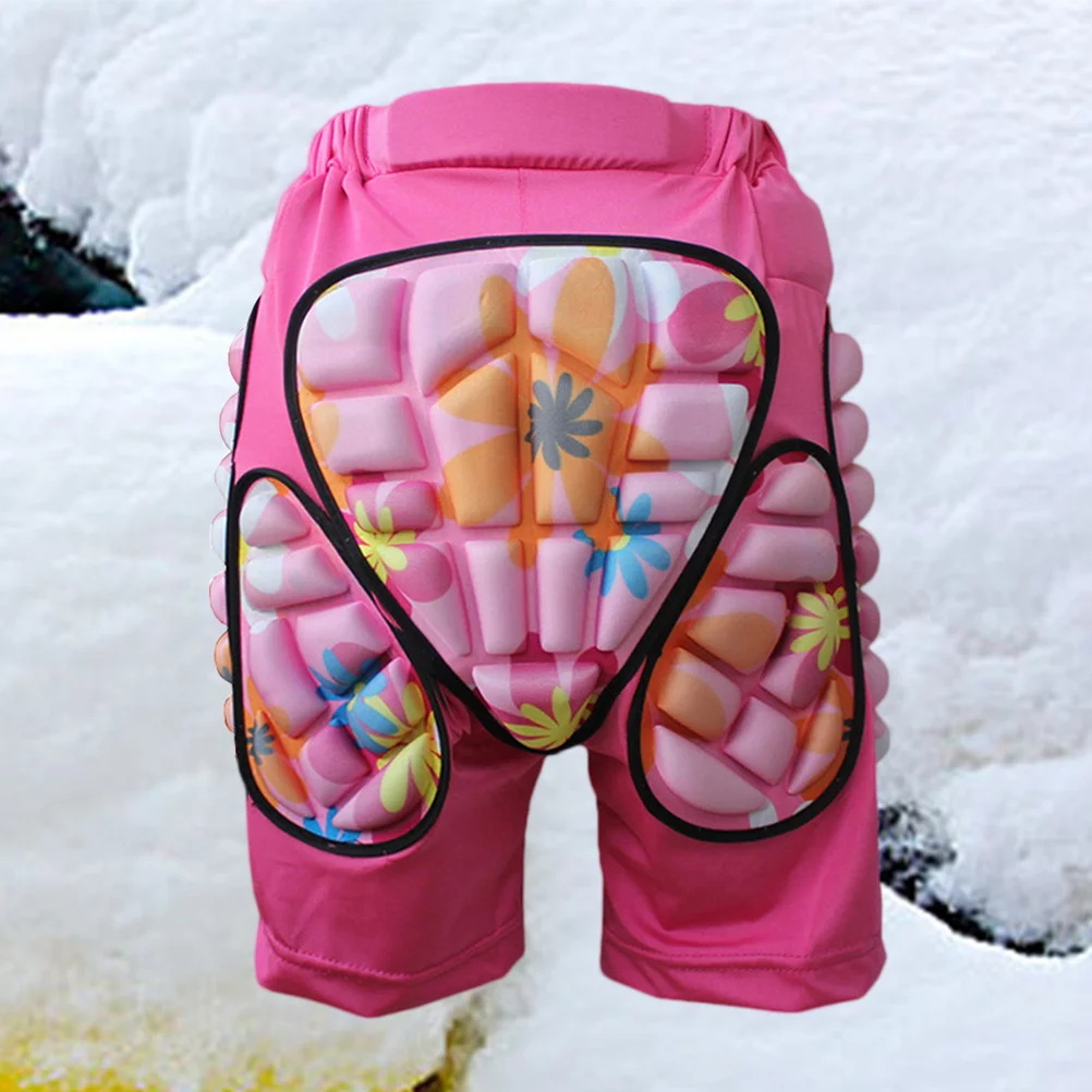 

Pink Kids Adults Protective Hip Pants Shorts Adjustable Lightweight Pad for Ski Skate Snowboard Roller Skating Hockey Soccer