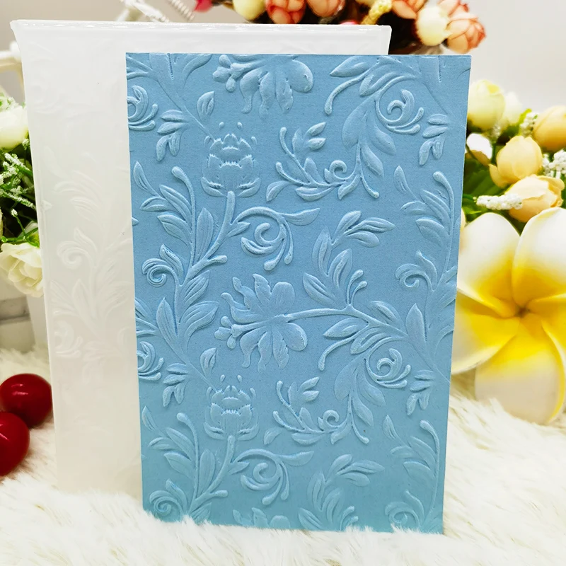 Tim Holtz Mini Botanical Garden 3d Relief Folder For Diy To Make Greeting Cards, Paper Scrapbook, Stamp Free Metal Cutting Mold