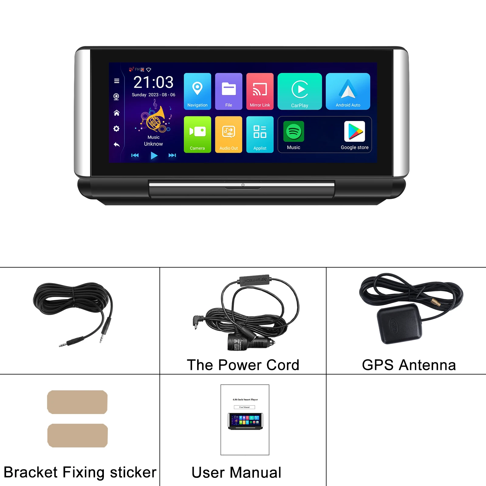 Podofo ̽ ũ ڵ ,  ī÷, ȵ̵  ú, 2 + 32G , GPS ̼, ȵ̵ ī ÷̾, 6.86 ġ