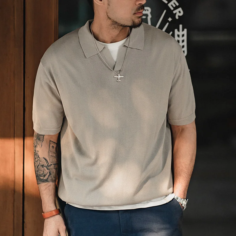 

2024 Maden New Short Sleeve Polo Man Men's T-shirt Summer Tee Casual Loose