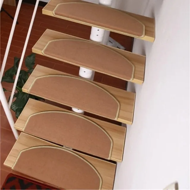 1 Pcs Non-slip Self Adhesive Carpet Stair Tread Mat Home Staircase Protection Cover Pad 65CM Living Room Decoration 3