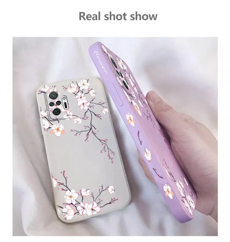 Hinweis 10Pro Helle Orchidee Silikon Telefon Fall Für Xiaomi Redmi Hinweis 10 10S 10T 10Pro 11S 11Pro 12S 12 9T 9 11EPro 12Pro Abdeckung – Detail 6