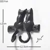 Black Cat Hook Hanging Shelf Wall Hanging Cast Iron Decorative Hook Cute Cat Coat Rack Courtyard Pastoral Outdoor Decoration 5