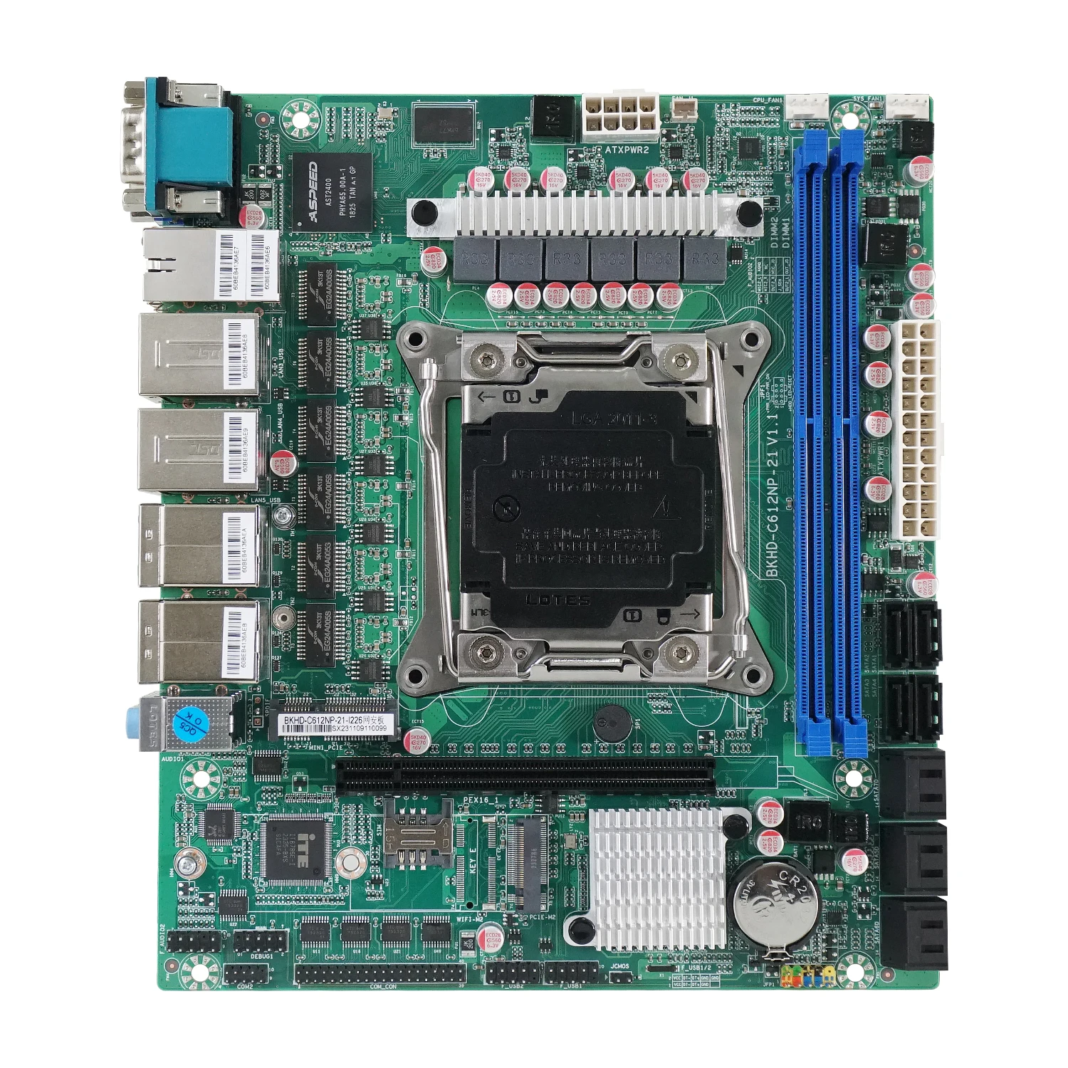 BKHD NAS X99  ޺ ITX LGA2011 C612, NAS   6x 2.5GbE I226 10xSATA  ̵   E5-V3 V4