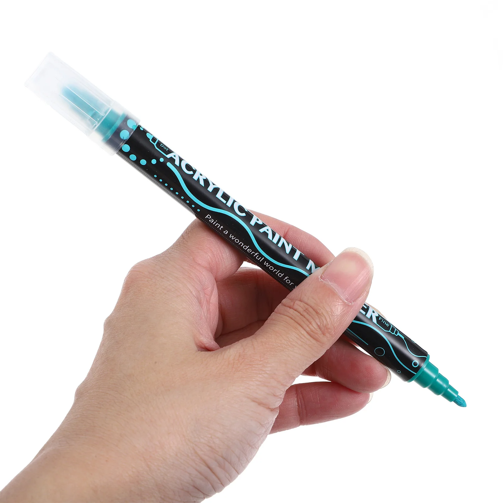 12Pcs Acrylic Paint Markers Paint Pens Dual Tip for Drawing Writing on Wood Glass Metal Stone Plastic Canvas Plastic Markers